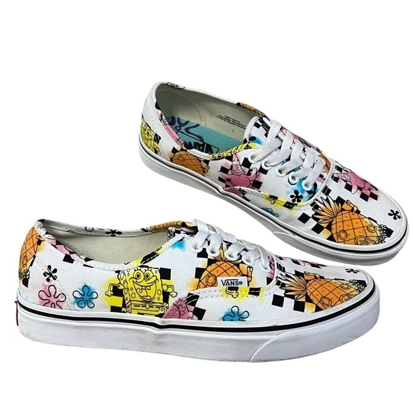 Sponge Bob Vans Limited Edition Unisex Sneakers Women’s Size 9.5 - Picture 2 of 12